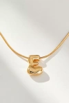 By Anthropologie Mini Bubble Letter Monogram Necklace In Multicolor