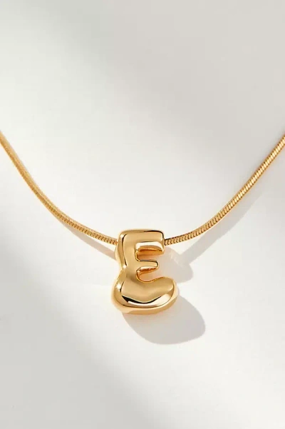 By Anthropologie Mini Bubble Letter Monogram Necklace In Multicolor