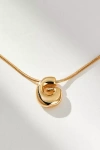 By Anthropologie Mini Bubble Letter Monogram Necklace In Multicolor