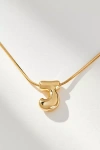 By Anthropologie Mini Bubble Letter Monogram Necklace In Multicolor