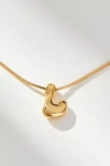 By Anthropologie Mini Bubble Letter Monogram Necklace In Multicolor