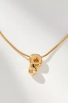 By Anthropologie Mini Bubble Letter Monogram Necklace In Multicolor