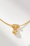 By Anthropologie Mini Bubble Letter Monogram Necklace In Multicolor