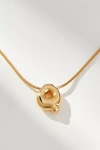 By Anthropologie Mini Bubble Letter Monogram Necklace In Multicolor