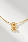 By Anthropologie Mini Bubble Letter Monogram Necklace In Multicolor