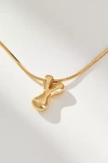 By Anthropologie Mini Bubble Letter Monogram Necklace In Multicolor