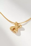 By Anthropologie Mini Bubble Letter Monogram Necklace In Multicolor