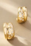 By Anthropologie Mini Double Huggie Hoop Earrings In Gold