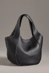 By Anthropologie Mini Faux-leather Tote In Black