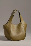 By Anthropologie Mini Faux-leather Tote In Green