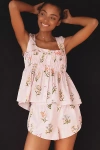 By Anthropologie Mini Floral Sleep Shorts