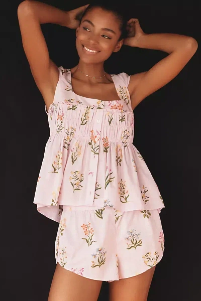 By Anthropologie Mini Floral Sleep Shorts