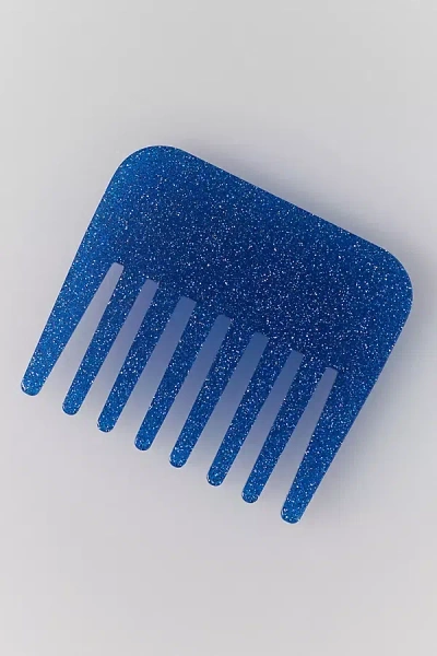 By Anthropologie Mini Glitter Comb In Blue