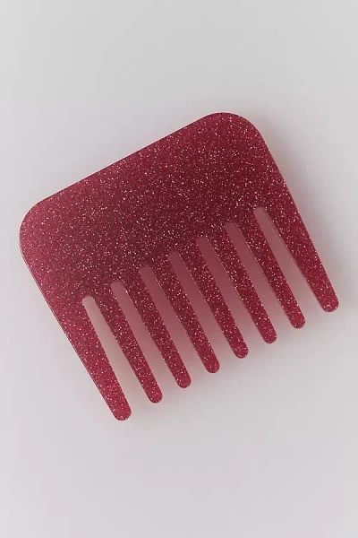 By Anthropologie Mini Glitter Comb In Pink