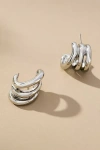By Anthropologie Mini Hoop Stacker Earrings In Silver