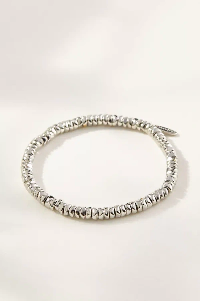 By Anthropologie Mini Metal Beaded Bracelet In Silver