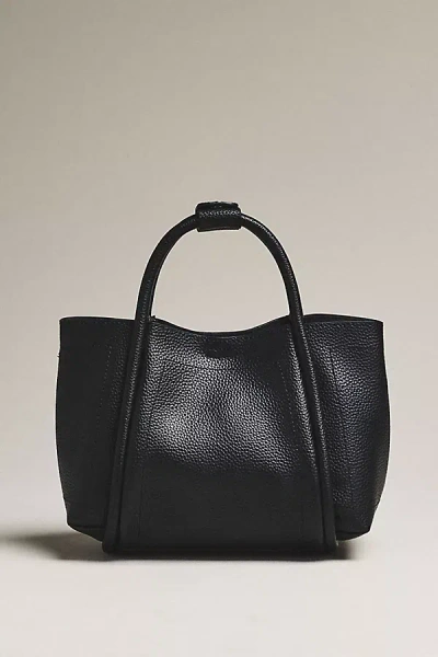 By Anthropologie Mini Pebbled Satchel In Black
