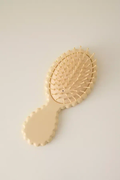 By Anthropologie Mini Scallop Brush In Sand