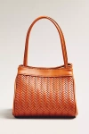 By Anthropologie Mini Top-handle Boxy Tote In Sand