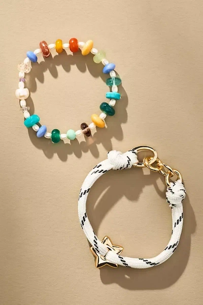 By Anthropologie Mixed Bead Bracelet