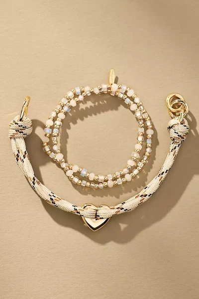 By Anthropologie Mixed Bead Bracelet