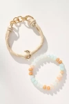 By Anthropologie Mixed Bead Bracelets, Set Of 2