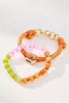 By Anthropologie Mixed Bead Bracelets, Set Of 2