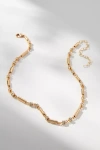 By Anthropologie Mixed Bead Chain Necklace In Gold