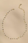 By Anthropologie Mixed Bead Dainty Necklace In Gold