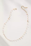 By Anthropologie Mixed Bead Dainty Necklace In Pink