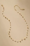 By Anthropologie Mixed Bead Dainty Necklace In White