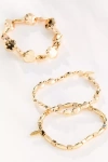 By Anthropologie Mixed Beaded Stretch Bracelets, Set Of 3