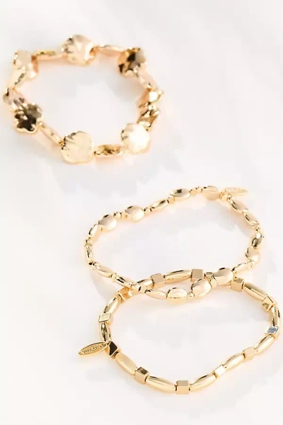 By Anthropologie Mixed Beaded Stretch Bracelets, Set Of 3