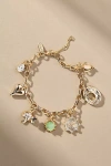 By Anthropologie Mixed Charm Bracelet In Green
