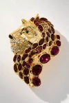 By Anthropologie Mixed Crystal Animal Icon Brooch In Orange