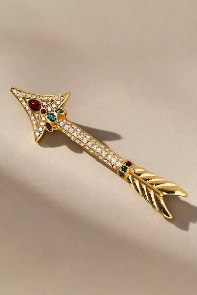 By Anthropologie Mixed Crystal Animal Icon Brooch In Transparent