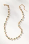 By Anthropologie Mixed Crystal Collar Necklace In Green