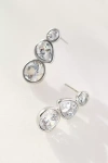 By Anthropologie Mixed Crystal Drop Earrings
