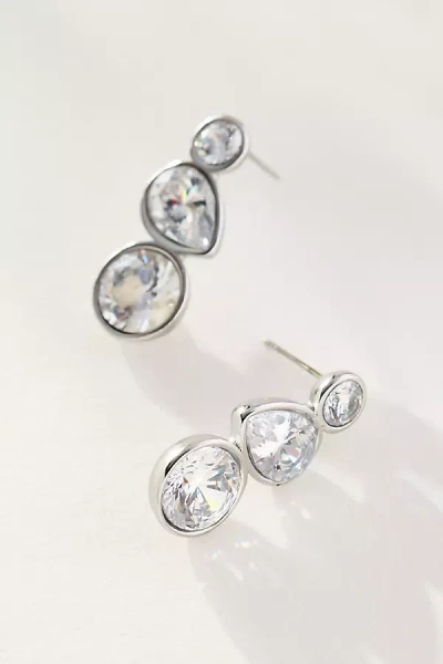 By Anthropologie Mixed Crystal Drop Earrings
