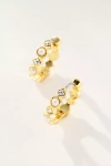 By Anthropologie Mixed Crystal Huggie Earrings