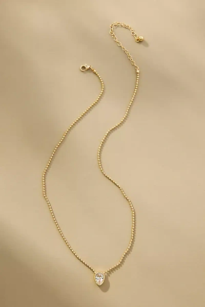 By Anthropologie Mixed Crystal Necklace In Yellow