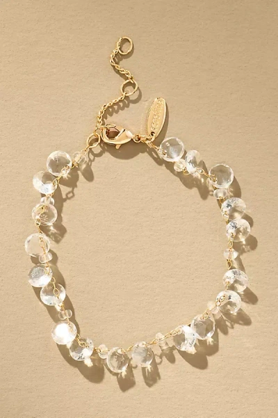 By Anthropologie Mixed Crystal Stone Bracelet