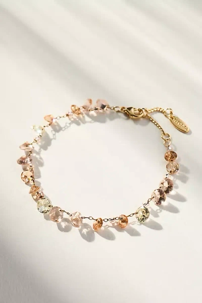 By Anthropologie Mixed Crystal Stone Bracelet
