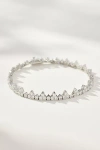 By Anthropologie Mixed Crystal Tennis Bracelet In Silver