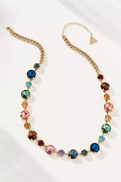 By Anthropologie Mixed Crystals Necklace In Multi