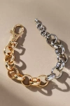 By Anthropologie Mixed Metal Link Locket Bracelet In Gold