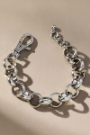 By Anthropologie Mixed Metal Link Locket Bracelet In Silver