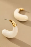 By Anthropologie Mixed Metal Shell Post Earrings