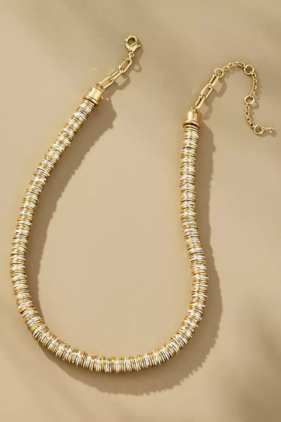 By Anthropologie Mixed Metal Short Necklace In Gold