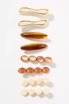 By Anthropologie Mixed Shape Barrettes, Set Of 8